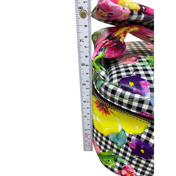 Betsey Johnson Wms floral cosmetic carrier bow Handbag SKU 9523 - Picture 9 of 14